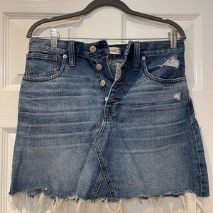 Madewell Button From Jean Skirt